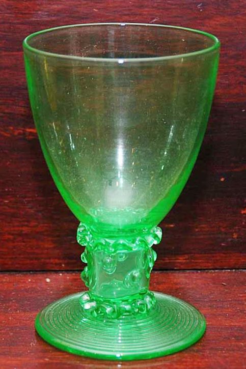 5067 - Pomona Green Transparent Goblet