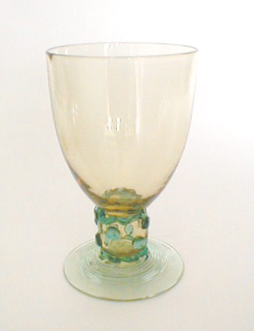 5067 - Amber Transparent Goblet