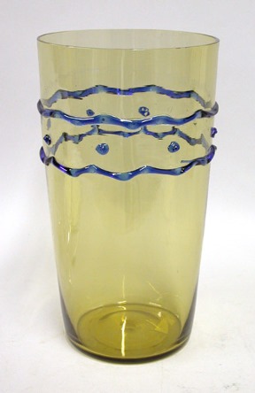 5077 - Amber Transparent Vase