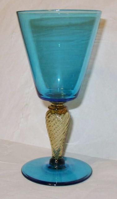 5088 - Celeste Blue Transparent Goblet
