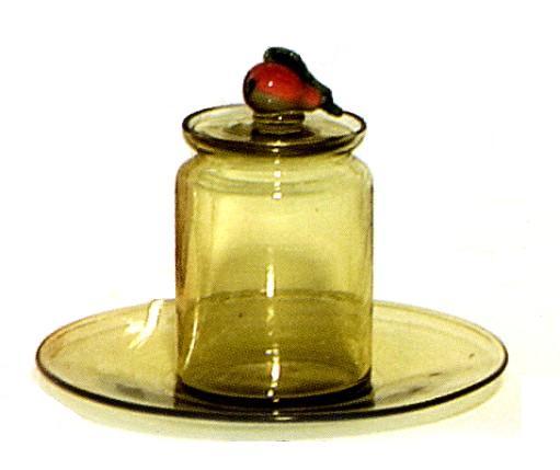 5124 - Amber Transparent Marmalade Jar