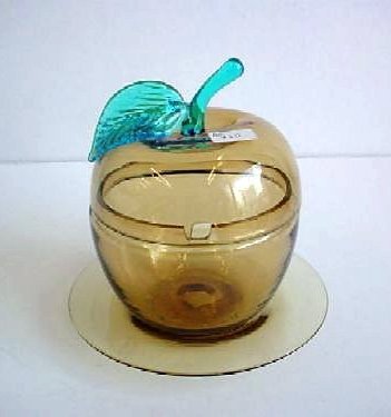 5137 - Amber Transparent Marmalade Jar