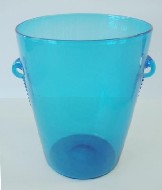 5138 - Celeste Blue Transparent Vase