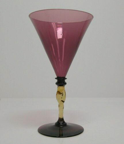 5154 - Amethyst Transparent Goblet