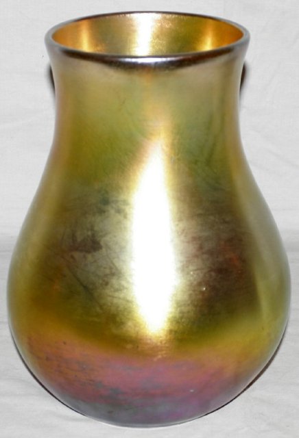 5161 - Gold Aurene Iridescent Vase