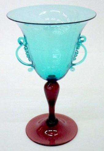 5169 - Celeste Blue Transparent Goblet