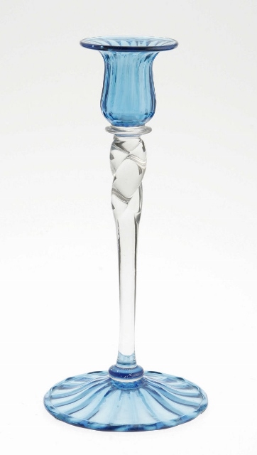 5194 - Celeste Blue Transparent Candlestick