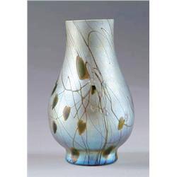 582 - Gold Aurene Iridescent Vase