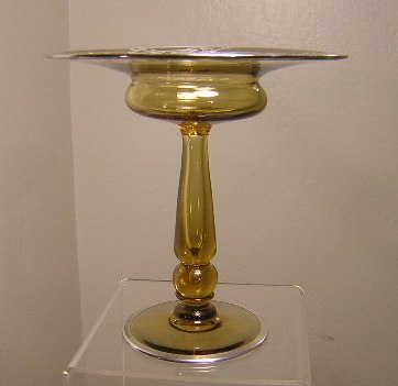 6002 - Amber Transparent Compote