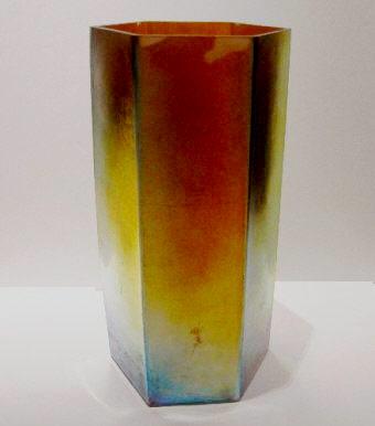 6019 - Gold Aurene Iridescent Vase