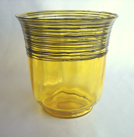 6030 - Bristol Yellow Transparent Vase
