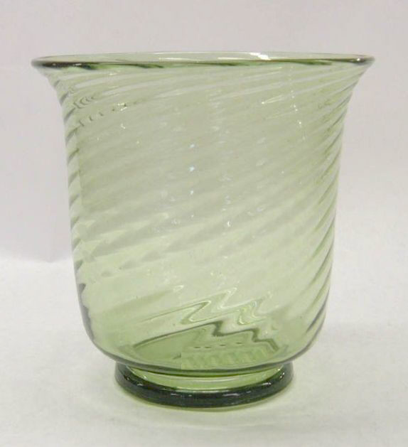6030 - Spanish Green Transparent Vase