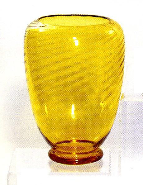 6031 - Bristol Yellow Transparent Vase