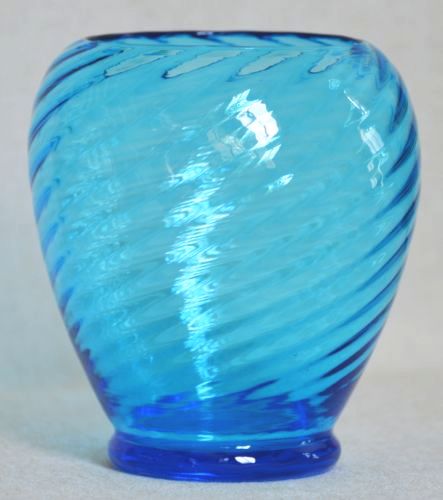 6031 - Celeste Blue Transparent Vase