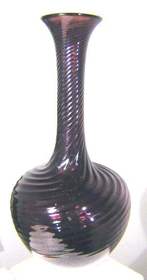 6032 - Dark Amethyst Transparent Vase