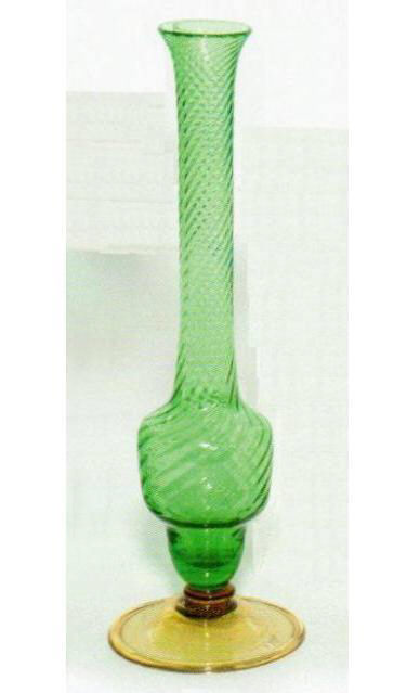 6033 - Pomona Green Transparent Vase