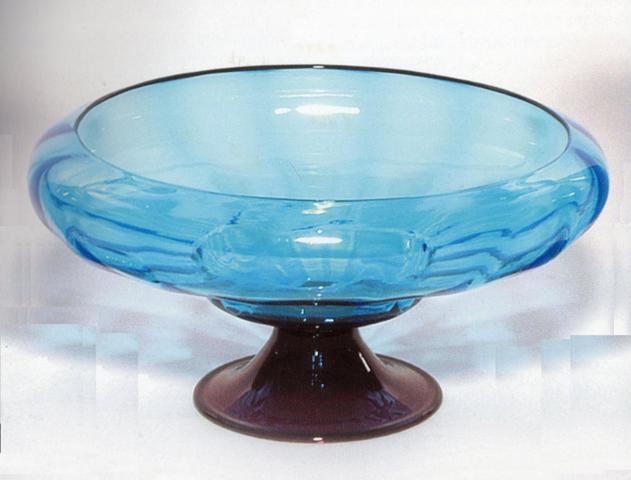 6044 - Celeste Blue Transparent Bowl