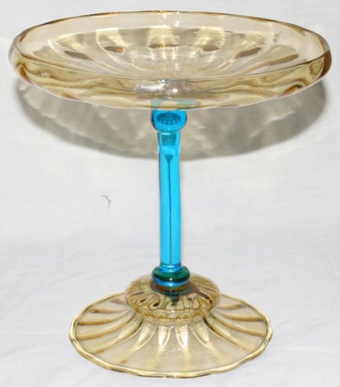 6044 - Amber Transparent Compote