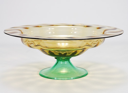 6045 - Amber Transparent Bowl