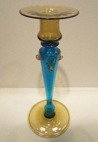 6046 - Amber Transparent Candlestick