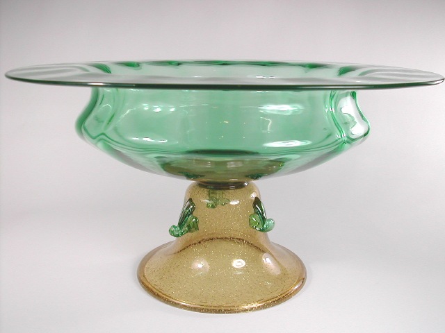 6046 - Pomona Green Transparent Bowl