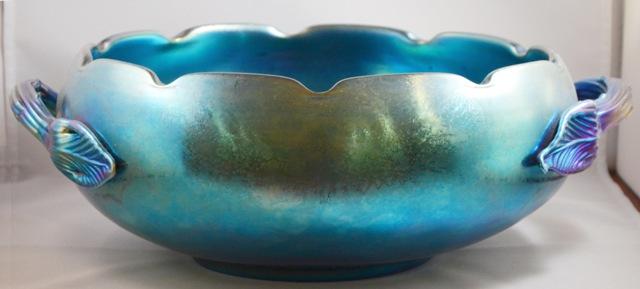 6059 - Blue Aurene Iridescent Bowl