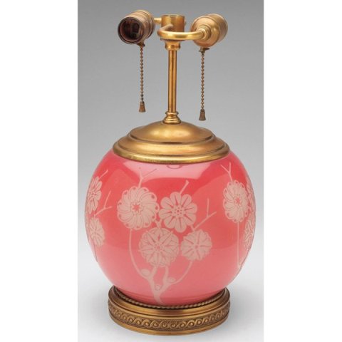 6078 - Acid Etched Vase/Lamp