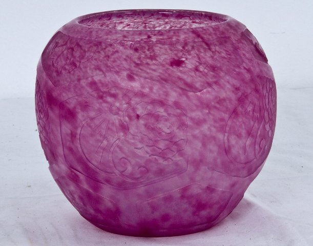 6078 - Amethyst Quartz Acid Etched Vase