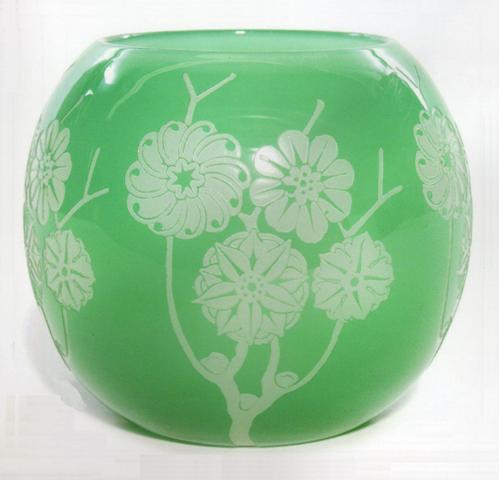 6078 - Acid Etched Vase