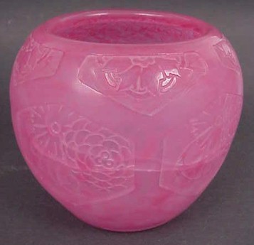 6078 - Rose Quartz Acid Etched Vase