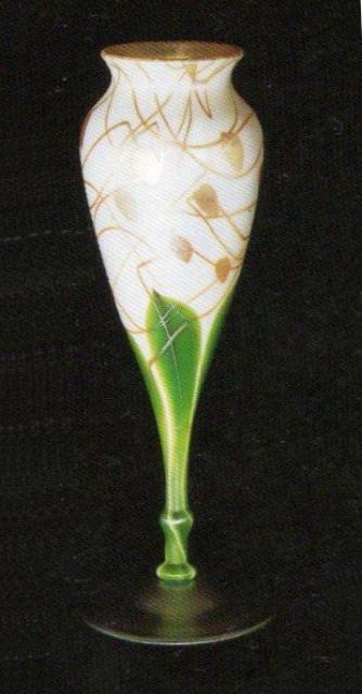 608 - Alabaster Iridescent Vase