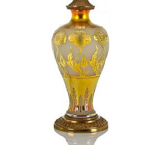 6094 - Acid Etched Vase/Lamp