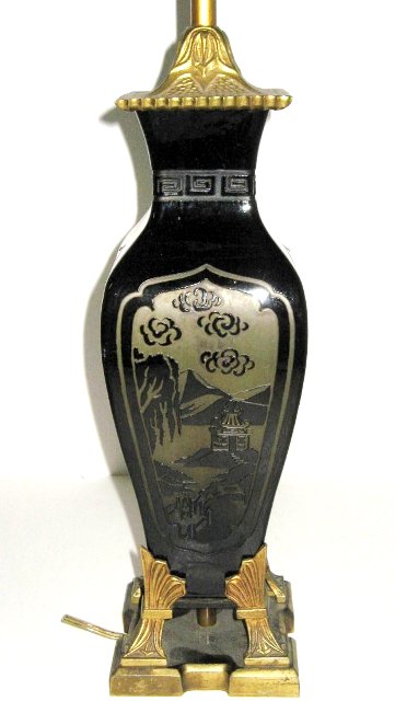 6097 - Acid Etched Vase/Lamp