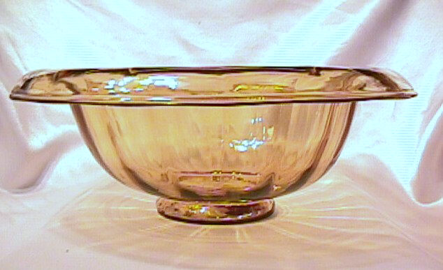 6106 - Amber Transparent Bowl