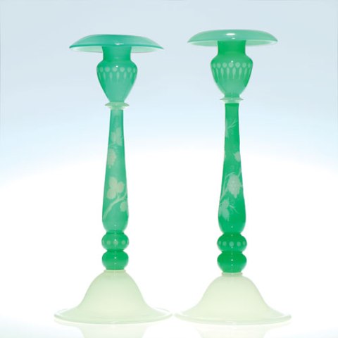 6110 - Engraved Candlestick