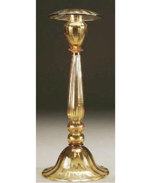 6110 - Amber Transparent Candlestick