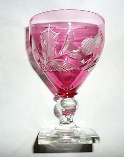 6114 - Colorless Engraved Goblet