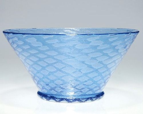 6118 - French Blue Silverina Bowl