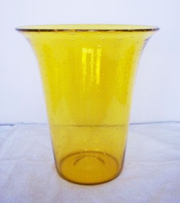 6123 - Bristol Yellow Transparent Vase