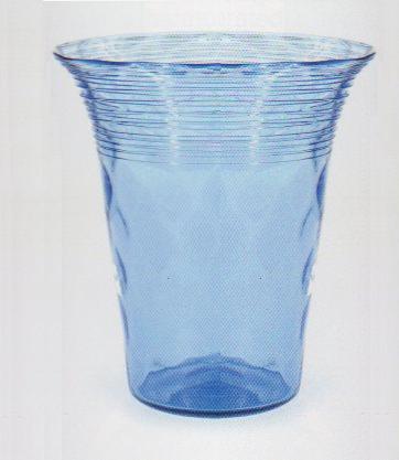 6123 - French Blue Transparent Vase