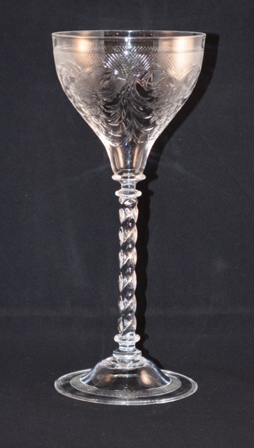 6126 - Colorless Engraved Goblet
