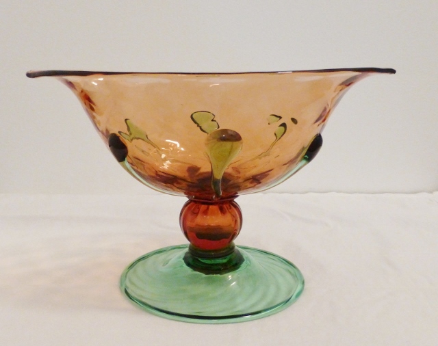 6154 - Rosa Transparent Oval Side Bowl