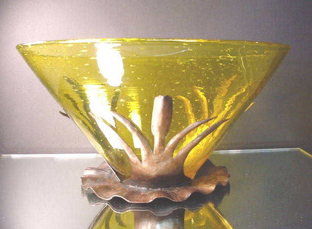 6169 - Bristol Yellow Transparent Bowl