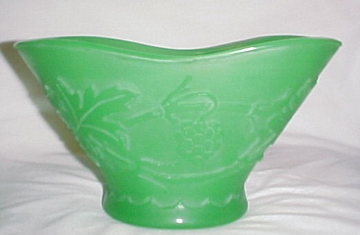 6170 - Green Jade Acid Etched Bowl