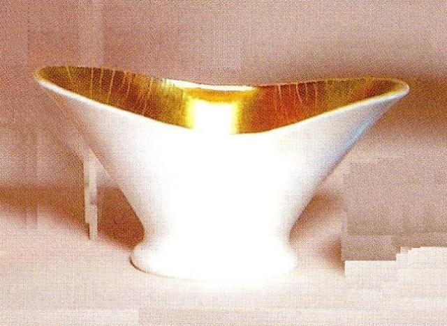 6170 - Gold Calcite Iridescent Bowl