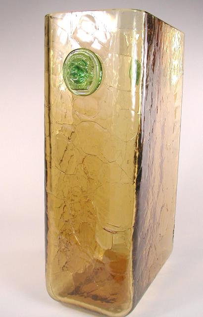 6199 - Amber Transparent Vase