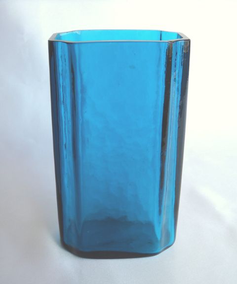 6207 - Celeste Blue Transparent Vase