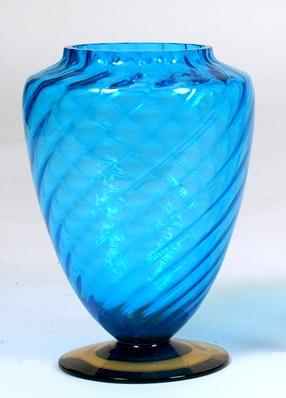 6212 - Celeste Blue Transparent Vase
