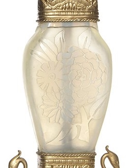 6229 - Unknown Acid Etched Vase/Lamp