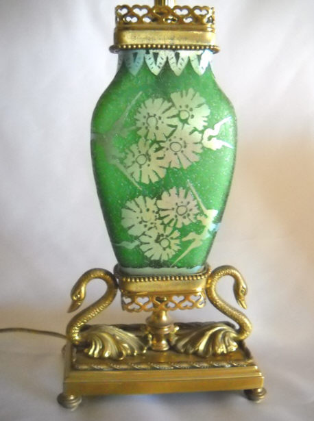 6229 - Acid Etched Vase/Lamp
